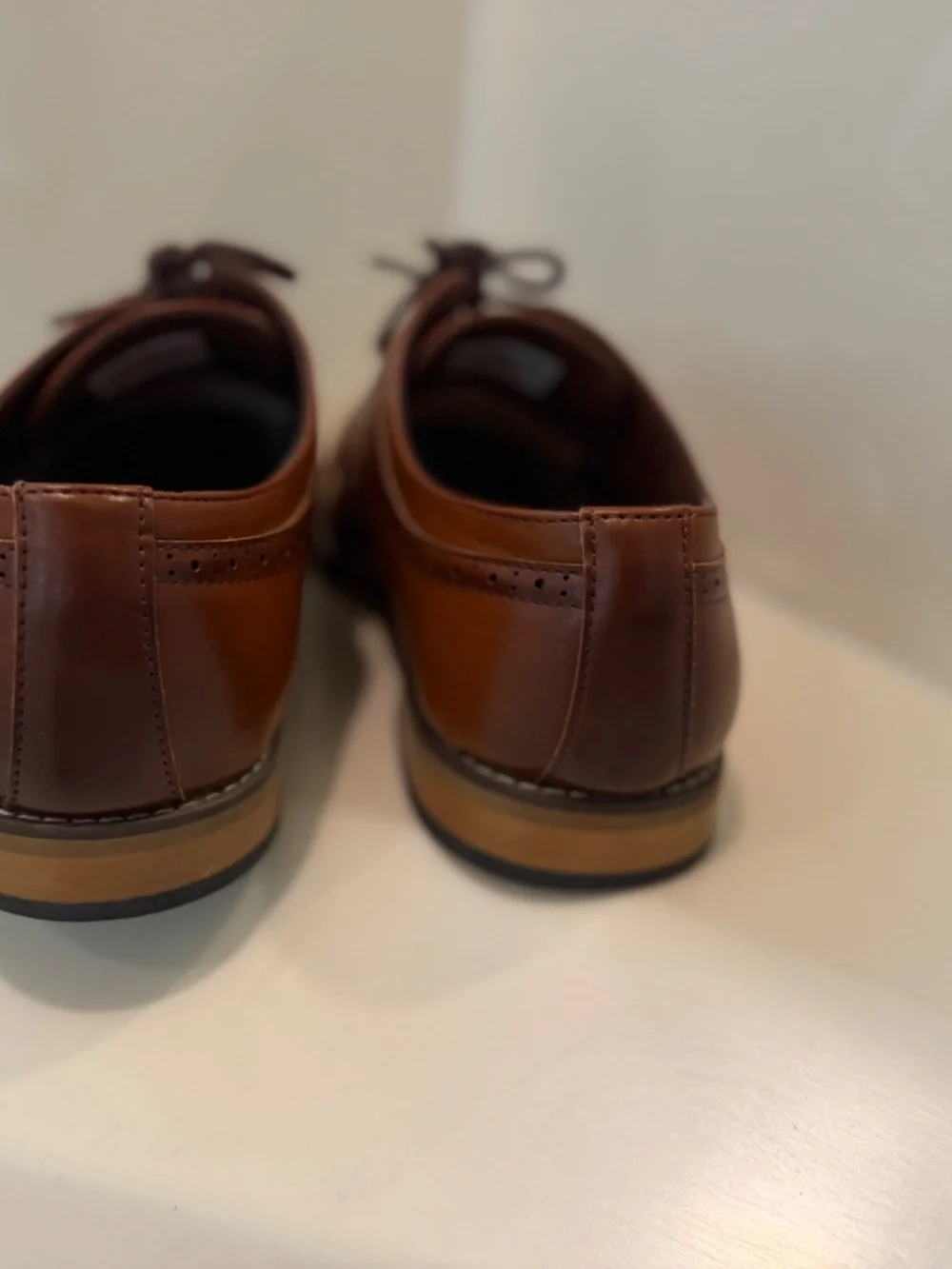 BOYS Size 6 Stacy Adam’s Dickinson Cognac Dress Shoes